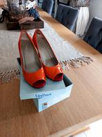 Chaussures Voltan oranges taille 37 hauteur 8 cm, Porté, Enlèvement, Orange