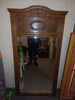 Grote spiegel met mooi houtwerk rond, Huis en Inrichting, Woonaccessoires | Spiegels, Ophalen, Gebruikt, 100 tot 150 cm, Rechthoekig