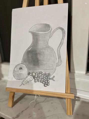 Landelijk stilleven….kruik en fruit beschikbaar voor biedingen