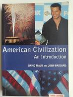 Boek "American Civilization" (Mauk&Oakland), Gelezen, Maatschappij en Samenleving, Mauk & Oakland, Ophalen of Verzenden