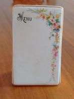 Porseleinen menukaart, Ophalen of Verzenden