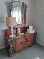 Houten kaptafel met spiegel, Ophalen, Gebruikt, Hout
