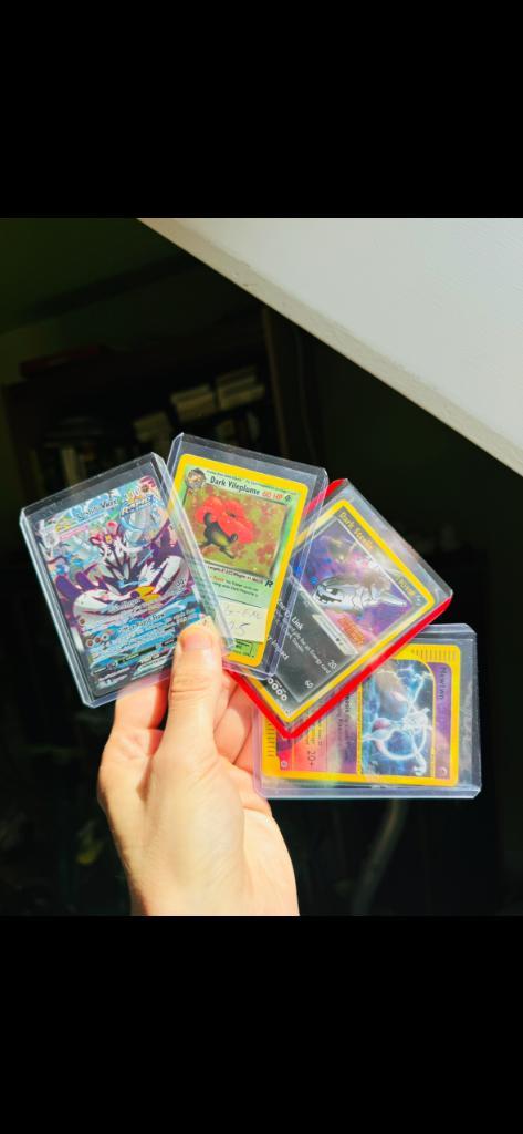Ursufu vmax, dark vileplume, dark steelix, mewtwo expedition, Hobby en Vrije tijd, Verzamelkaartspellen | Pokémon, Zo goed als nieuw