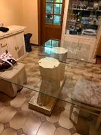 Table en pierre sculptée  Style colonne antique, Huis en Inrichting, Tafels | Salontafels, Ophalen, Gebruikt, Glas, Antique