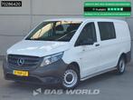 Mercedes Vito 111 Dubbel Cabine L2H1 Trekhaak Navi Airco Par, Auto's, Stof, Gebruikt, 4 cilinders, Wit