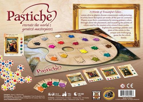 Pastiche (Board Game), Hobby en Vrije tijd, Gezelschapsspellen | Bordspellen, Nieuw, Een of twee spelers, Drie of vier spelers
