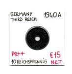 10 REICHSPFENNIG 1940 A   DUITSLAND   € 15, Enlèvement ou Envoi, Monnaie en vrac, Allemagne