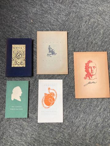5 Boekjes Goethe beschikbaar voor biedingen