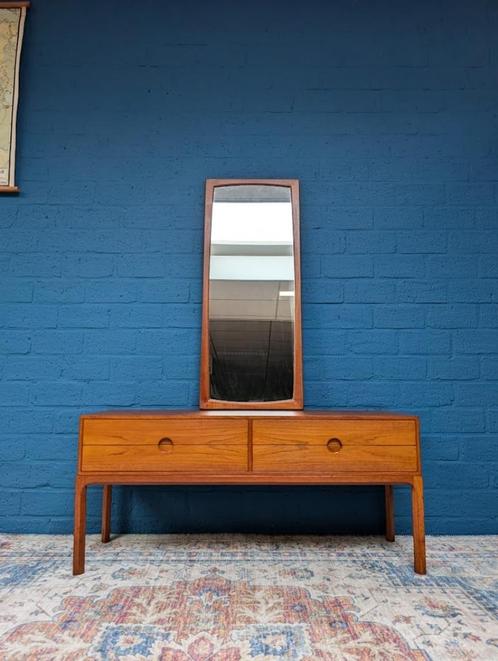 Vintage Halkast met Spiegel, Kai Kristiansen, jaren 60, Verzamelen, Retro, Huis en Inrichting, Ophalen