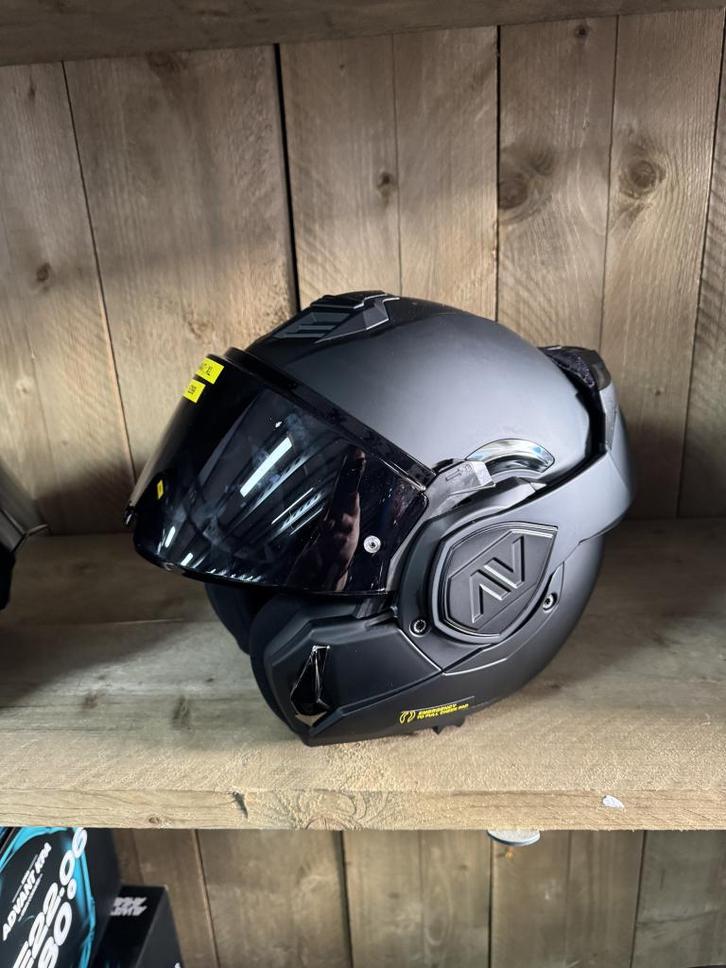 LS2 Advant systeem helm matt zwart actieprijs €275, Motoren, Kleding | Motorhelmen