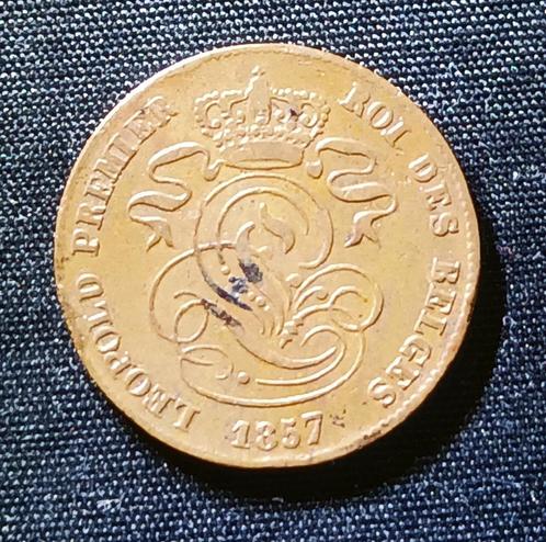 2 cent 1857 Leopold I, Postzegels en Munten, Munten | België, Losse munt, Verzenden
