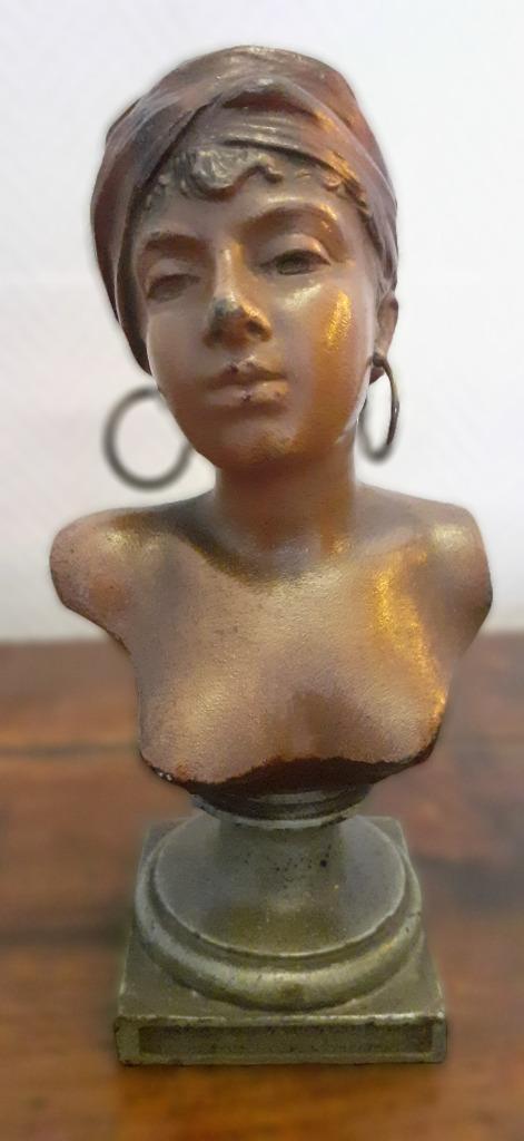 brons van Emmanuel Villans „bohemien meisje” (1858-1914), Antiek en Kunst, Antiek | Brons en Koper, Brons, Ophalen of Verzenden