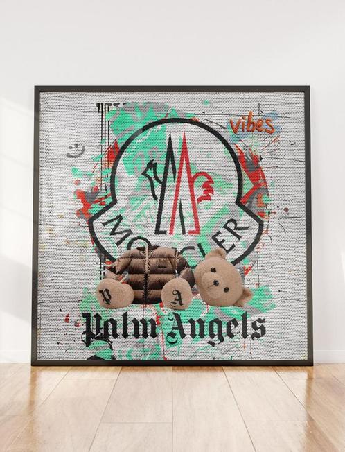 Uniek XXL Glasschilderij | Moncler x Palm Angels - 6 sizes, Huis en Inrichting, Woonaccessoires | Schilderijen, Tekeningen en Foto's