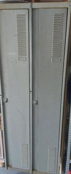 Industriele ijzeren lockerkast, Huis en Inrichting, Ophalen, Gebruikt, Vintage