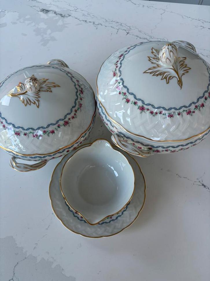 Prachtig porseleinen servies Limoges, decor Champollion, Antiek en Kunst, Antiek | Servies compleet, Ophalen