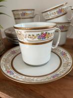 Set van 6 porseleinen kopjes + schotels – Eschenbach Bavaria, Enlèvement, Utilisé, Autres styles, Porcelaine