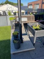 Parasol 4x4m., Tuin en Terras, Ophalen, Waterdicht, Meer dan 4 meter, Zweefparasol