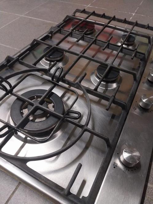 Table de cuisson au gaz, Elektronische apparatuur, Kookplaten, Gebruikt, Inbouw, Gas, 5 kookzones of meer, Ophalen