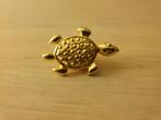 pin's de tortue doré vintage année 90, Collections, Broches, Pins & Badges, Comme neuf, Enlèvement ou Envoi, Insigne ou Pin's