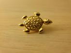 vintage gouden schildpad pin uit de jaren 90, Verzamelen, Ophalen of Verzenden, Zo goed als nieuw, Dier of Natuur, Speldje of Pin