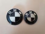 Bmw motorkap capot kofferbak logo/embleem zwart wit 82/73mm, Nieuw, Ophalen of Verzenden, BMW