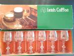 6 glazen Irish coffee, Durobor in originele doos, vintage, Comme neuf, Enlèvement ou Envoi