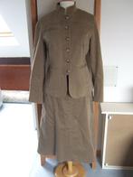 ensemble jupe et veste brun taille 40, Maat 38/40 (M), Kostuum of Pak, Bruin, Gedragen