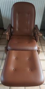 FAUTEUIL RELAX GARANTIE À VIE  -- CONFORTABLE - PHOTOS MERCI, Maison & Meubles, Fauteuils, Enlèvement, Utilisé, Cuir, ANCIENNES