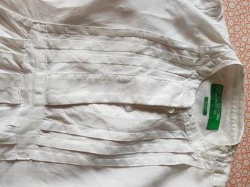 Mooie linnen damesbloes Benetton beschikbaar voor biedingen