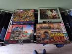 4 puzzels 1500 tot 2000 stukjes, Hobby en Vrije tijd, Ophalen of Verzenden, Zo goed als nieuw