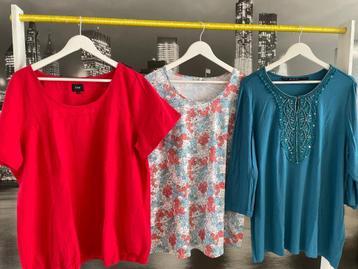 3 T-shirts - maat 48-50 voor een prijsje beschikbaar voor biedingen