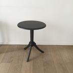Rond bijzettafeltje in donkerbruin hout, Ophalen, Gebruikt, Rond, 60 cm of meer