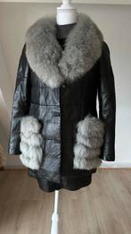 Gewatteerde 100% Ledere jas, Ophalen of Verzenden, Nieuw, Maat 36 (S), Zwart