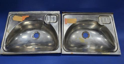 Wasbak RVS 40 x 31 cm / Wasbak RVS 40 x 33.5 cm, Watersport en Boten, Bootonderdelen, Gebruikt, Kombuis en Sanitair, Zeilboot of Motorboot