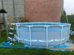 Zwembad dia 4,9m met stofzuiger,zandfilter en filter, Tuin en Terras, Zwembaden, Ophalen