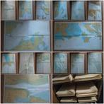 anciennes cartes marines avec itinéraires de navigation, Antiquités & Art, Enlèvement ou Envoi