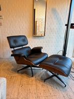 Nieuwe Replica Eames Lounge Chair + Ottoman – Zwart Leder, Ophalen, Nieuw