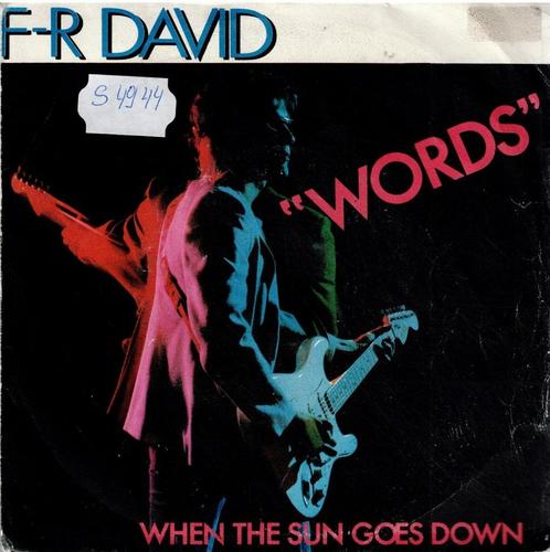 Vinyl, 7"   /   F.R. David – Words, CD & DVD, Vinyles | Autres Vinyles, Autres formats, Enlèvement ou Envoi