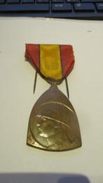 Belgische herdenkingsmedaille 14/18, Verzamelen, Ophalen of Verzenden, Landmacht, Lintje, Medaille of Wings