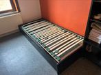 Zwart houten bed, Huis en Inrichting, Slaapkamer | Bedden, Ophalen, Gebruikt, Zwart