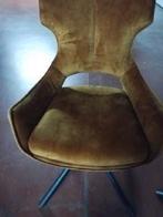 2 chaises en velours d'orée moitarde, Maison & Meubles, Chaises, Enlèvement, Comme neuf