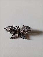 Broche en argent papillon Belgique début XXème, Bijoux, Sacs & Beauté, Comme neuf, Argent, Enlèvement ou Envoi, Argent