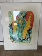 Nic  Jonk zeefdruk 1988 grootschermer salto zgan, Ophalen of Verzenden