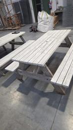 Leuke picknicktafel reeds behandeld, Tuin en Terras, Ophalen, Zo goed als nieuw