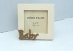 Bedankje Baby fotokader hout voor doopsuiker - 24 stuks 30 €, Ophalen, Nieuw, Kraamcadeau