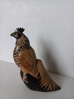 oiseau en corne de buffle sculpté à la main vintage., Comme neuf, Enlèvement ou Envoi, Oiseaux