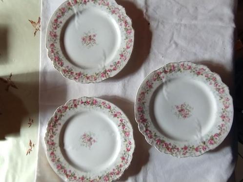 3 porseleinen dessertborden, Antiek en Kunst, Antiek | Servies los, Ophalen