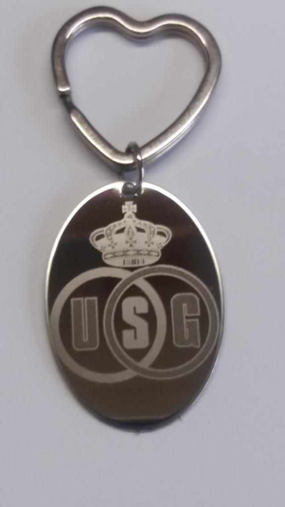 Stalen sleutelhanger: UNION SAINT GILLOISE, Verzamelen, Sleutelhangers, Nieuw, Merk, Ophalen of Verzenden