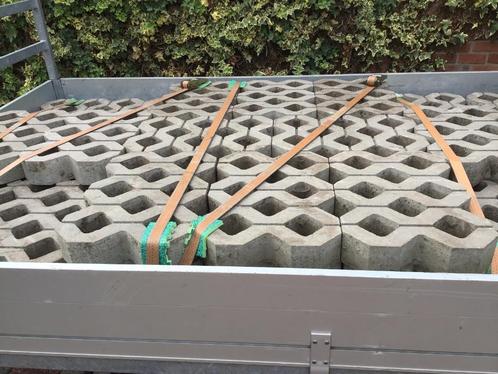 Grasdal / grastegel in beton, Tuin en Terras, Tegels en Klinkers, Gebruikt, Overige typen, Beton, Ophalen