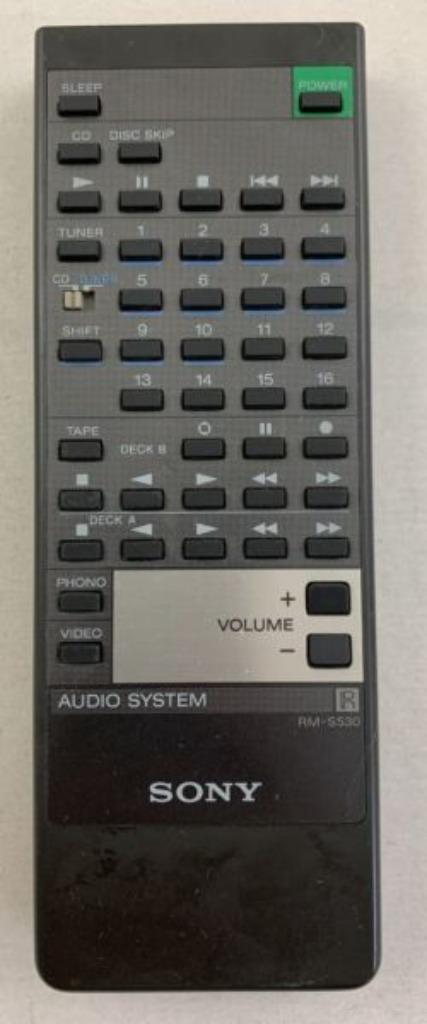 Télécommande du système audio Sony RM-S530 Original Works, TV, Hi-fi & Vidéo, Télécommandes, Utilisé, Originale, Enlèvement ou Envoi